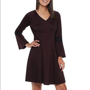 Elle Lace-trim Fit and Flare Dress